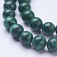 Synthetic Malachite Beads Strands G-D855-02-10mm-3