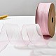 20ヤードのポリエステルオーガンジーリボン  服飾材料  ギフト包装  ピンク  1-5/8インチ（40mm） PW-WG52616-07-1