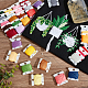 Pandahall elite 50 tarjetas 50 colores hilo de bordar de poliéster de 6 capas OCOR-PH0002-04B-4