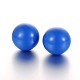 No Hole Spray Painted Brass Round Ball Beads Fit Cage Pendants KK-J229-03-1