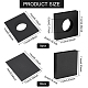 Benecreat 16 個 2 スタイルの正方形の厚紙箱  フローティング ディスプレイ フレーム スタンド パッケージ用  ブラック  11x11x2cm  8個/スタイル CON-BC0006-89-2