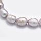 Hebras de perlas de agua dulce cultivadas naturales PEAR-F007-85-01-4