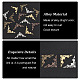 PandaHall Elite 120Pcs 4 Colors Iron Filigree Joiners FIND-PH0007-51-4