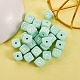 26Pcs 26 Style Silicone Alphabet Beads for Bracelet or Necklace Making SIL-SZ0001-01C-4