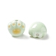 Handgemachte Porzellan Perlen gedruckt PORC-F006-01E-1