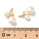 Colgantes de perlas naturales PEAR-M012-03G-3