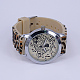 Jolies montres-bracelets à quartz en alliage de silicone imprimé léopard X-WACH-L035-18B-2
