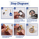 Fashewelry DIY Pendant Necklace Making Finding Kits DIY-FW0001-29-4