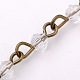 Handmade Bicone Glass Beads Chains for Necklaces Bracelets Making AJEW-JB00049-01-2