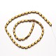 Electroplate Non-magnetic Synthetic Hematite Bead Strands G-F300-40A-03-2