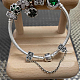 Superfindings 8 pièces 4 styles breloque de chaîne de sécurité fermoirs en alliage clips de chaîne de bracelet bijoux perles cadeaux bouchon de bracelet pour femmes fabrication de bracelet et de collier FIND-FH0005-68-5