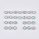 Chapado de perlas de acrílico transparente X-TACR-T008-01B-2