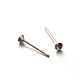 304 Stainless Steel Post Stud Earring Settings for Pointed Back Xilion Rivoli Rhinestone STAS-E088-13-3mm-1