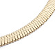 Unisex 304 Stainless Steel Herringbone Chains Necklaces X-NJEW-L173-011-G-2