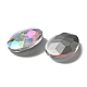 Cabochons en verre avec strass de dos avec point&nbsp;DIY-WH0043-57E-01-2