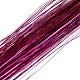 レーザーファイバーヘアウィッグ  ヘアエクステンションアクセサリー  コスプレウィッグパーティーのお祝い用品  赤ミディアム紫  93cm PHAR-WH0006-04M-1
