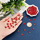 OLYCRAFT 100 Pcs 3D Cherry Nail Charms Cherry Resin Cabochons Red Nail Art Decoration Accessories for DIY Nail Art Decoration Supplies Jewelry Making Crafts - 9x9mm MRMJ-OC0003-22-3