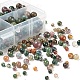 340Pcs 4 Style Natural Indian Agate Beads G-LS0001-46-2