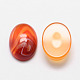 Oval Natural Carnelian Cabochons G-K020-40x30mm-05-1