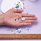 Craftdady 500pcs 10 colores cuentas de semillas de vidrio de 2 orificios SEED-CD0001-02B-5
