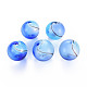 Cuentas de globo de vidrio soplado hechas a mano transparentes GLAA-T012-33A-03-1