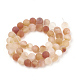 Teints naturels perles de cornaline brins G-T106-046-3