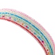 Ensemble de bracelets de cheville extensibles en perles de verre AJEW-AN00509-5