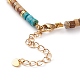 Colliers de perles de jaspe naturel et turquoise NJEW-JN03253-3