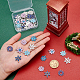 PandaHall 56 Pieces 7 Colors Enamel Snowflake Charms Snowflake Winter Charms Necklace Bracelet Earring Pendant Charm Christmas DIY Decoration Charms for Jewelry Making Crafts Supplies ENAM-PH0001-49P-RS-3