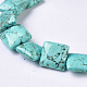 Natural Howlite Beads Strands TURQ-K003-09A-2