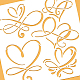 Modello di decorazione con stencil a cuore infinito di benecreat DIY-WH0172-983-4