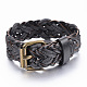 Wax Rope Cord Bracelets BJEW-H523-03-2