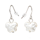 Boucles d'oreilles pendantes papillon en perles de plastique EJEW-JE05028-04-2