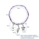 Natural Mixed Gemstone Stretch Bracelets BJEW-JB05108-7