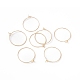 Rack Plating Brass Hoop Earring Findings KK-G433-18G-3