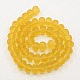 Chapelets de perles de citrouille mates manuelles X-LAMP-L004-B-09-2