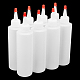 Pandahall 8 Packung 6 Unzen Plastik-Quetschflaschen mit roten Spitzenkappen zum Basteln TOOL-PH0008-04-180ml-1