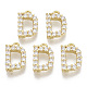 Brass Micro Pave Cubic Zirconia Charms KK-T060-05-D-G-NF-1