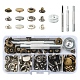 30 Sets 3 Colors Brass Snap Button Kits TOOL-YW0001-19-1