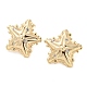 Brass with Glass Stud Earrings Findings KK-K351-18G-1