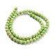 Brins de perles de jaspe impérial synthétiques G-E568-01A-01-2