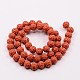 Carved Round Resin Beads X-RESI-I015-03B-2