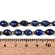 Natürlicher Lapislazuli Perlenstränge&nbsp;G-N342-35-8x6-10-5