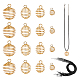 Kits de colliers de pendentifs de fil de bricolage DIY-PH0003-04-1