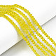 Chapelets de perles en verre électroplaqué&nbsp;EGLA-A044-T3mm-A29-4
