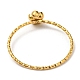 ステンレススチール製のバラの花の指輪304個  ゴールドカラー  usサイズ8 1/4(18.3mm) RJEW-P090-01G-3