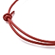Регулируемый браслет из плетеного шнура из воловьей кожи BJEW-JB09108-6