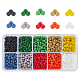 6/0 colores esmerilados y cuentas de semillas de vidrio transparente SEED-FH0001-01A-1