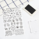 GLOBLELAND Cartoon Insect Clear Stamps Clouds Leaves Fence Silicone Clear Stamp Seals for Cards Making DIY Scrapbooking Photo Journal Album Decor Craft DIY-WH0167-56-615-6