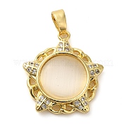 Кубические подвески из латуни с микропаве KK-M099-07G